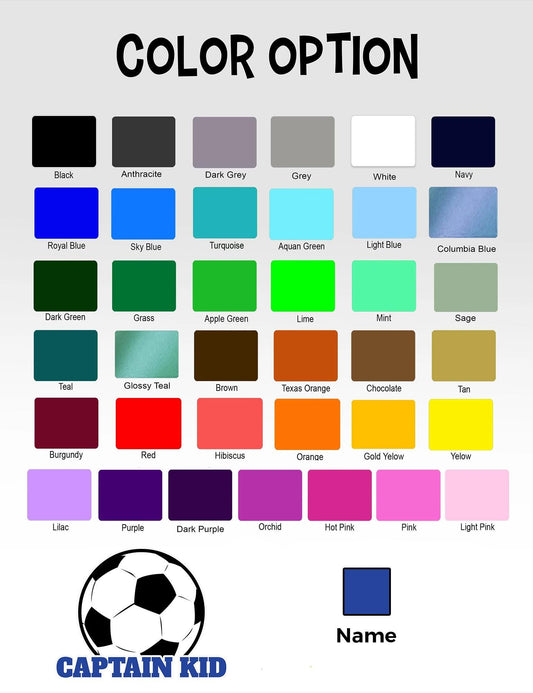 Personalized Soccer Ball Name Sticker: Waterproof Vinyl Decal