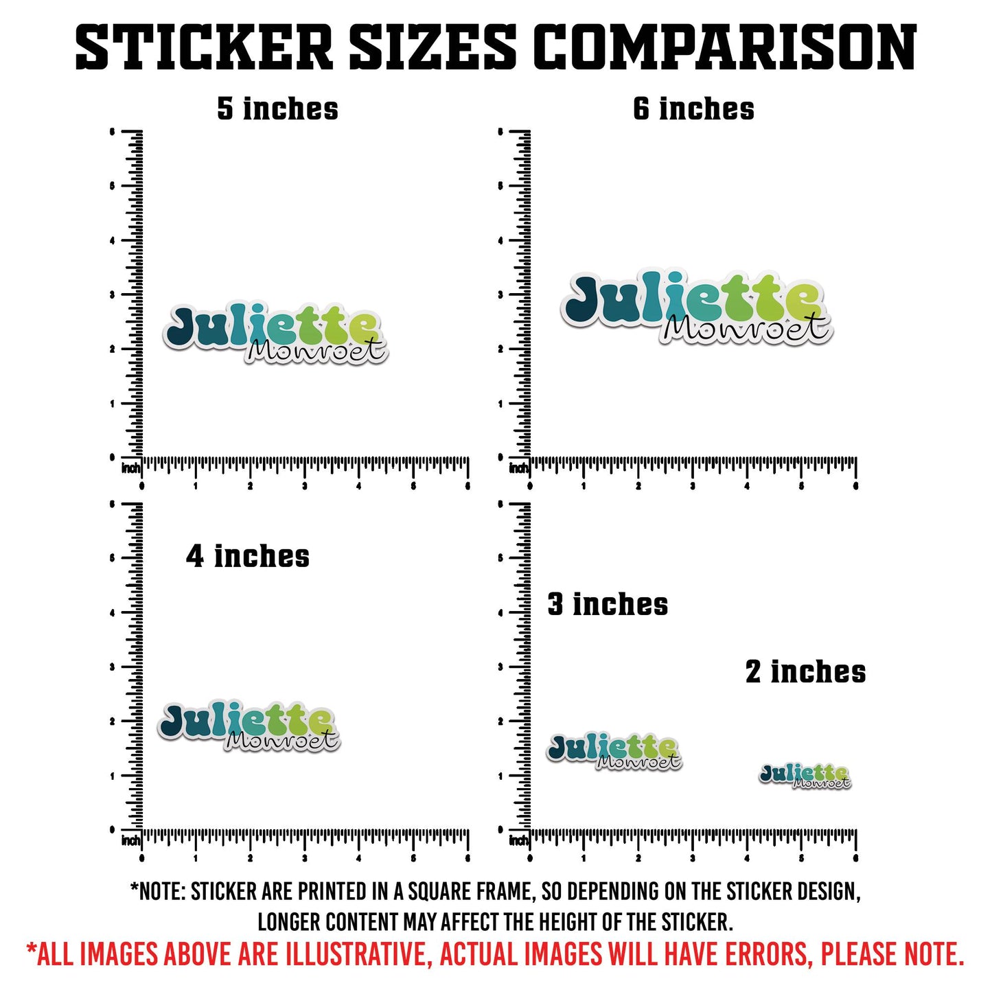 Custom Full Name Sticker, Personalized Waterproof Vinyl Sticker Name for Water Bottles, Laptops, Pack-bags and more for girls, ladies