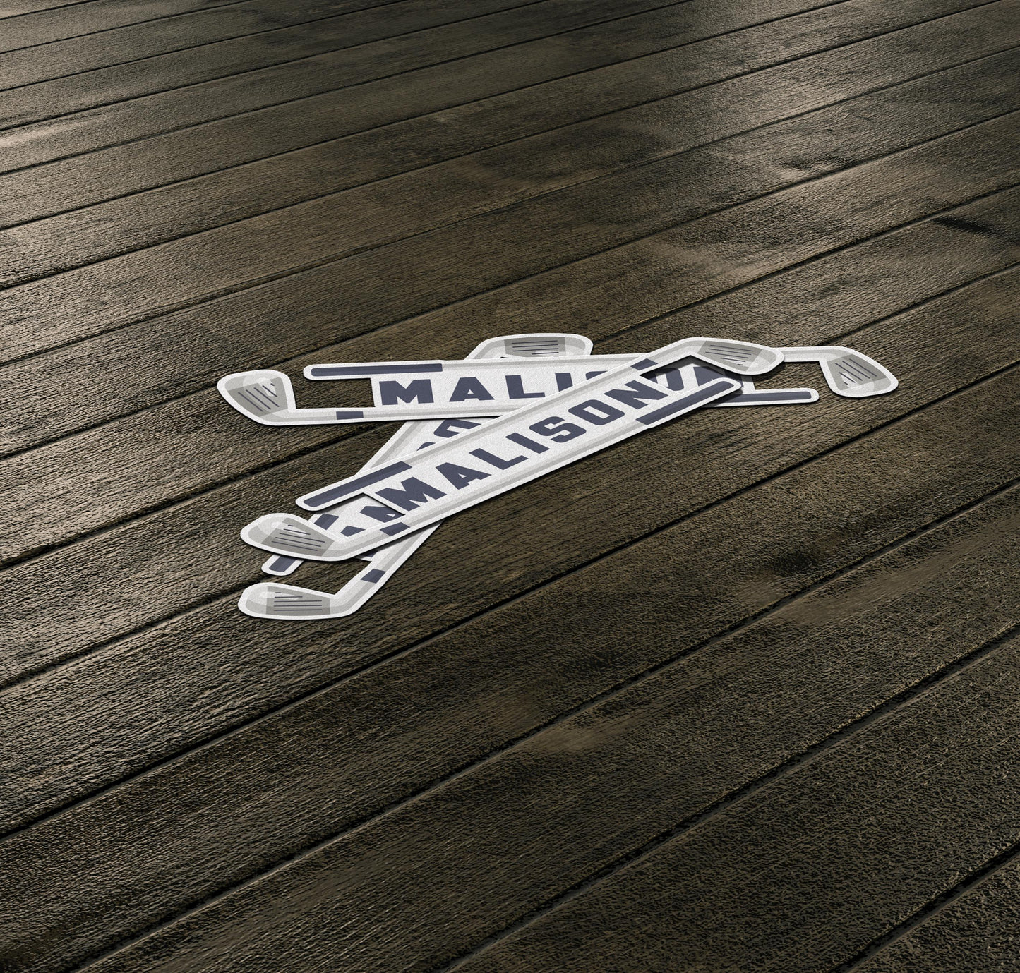 Custom Golf Name Vinyl Decal: Personalized Water Bottle Sticker