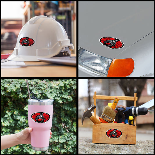 Welder Red Stickers Funny Welding Welder Engineer Blue Collar Stickers Waterproof Vinyl Decals for Car Truck Laptop Helmet Water Bottles Bicycle Luggage Stickers