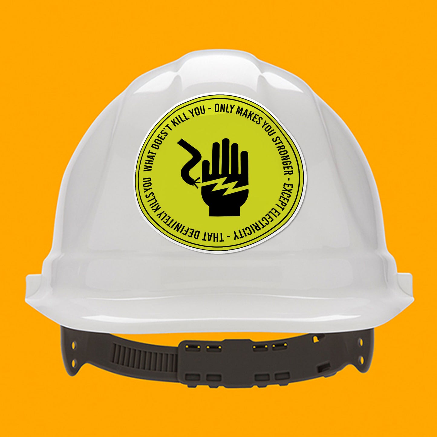 Electricity That Definitely Kills You Sticker Caution Kilowatt Lineman Stickers Waterproof Vinyl Decals for Car Truck Laptop Helmet Water Bottles Bicycle Luggage Stickers