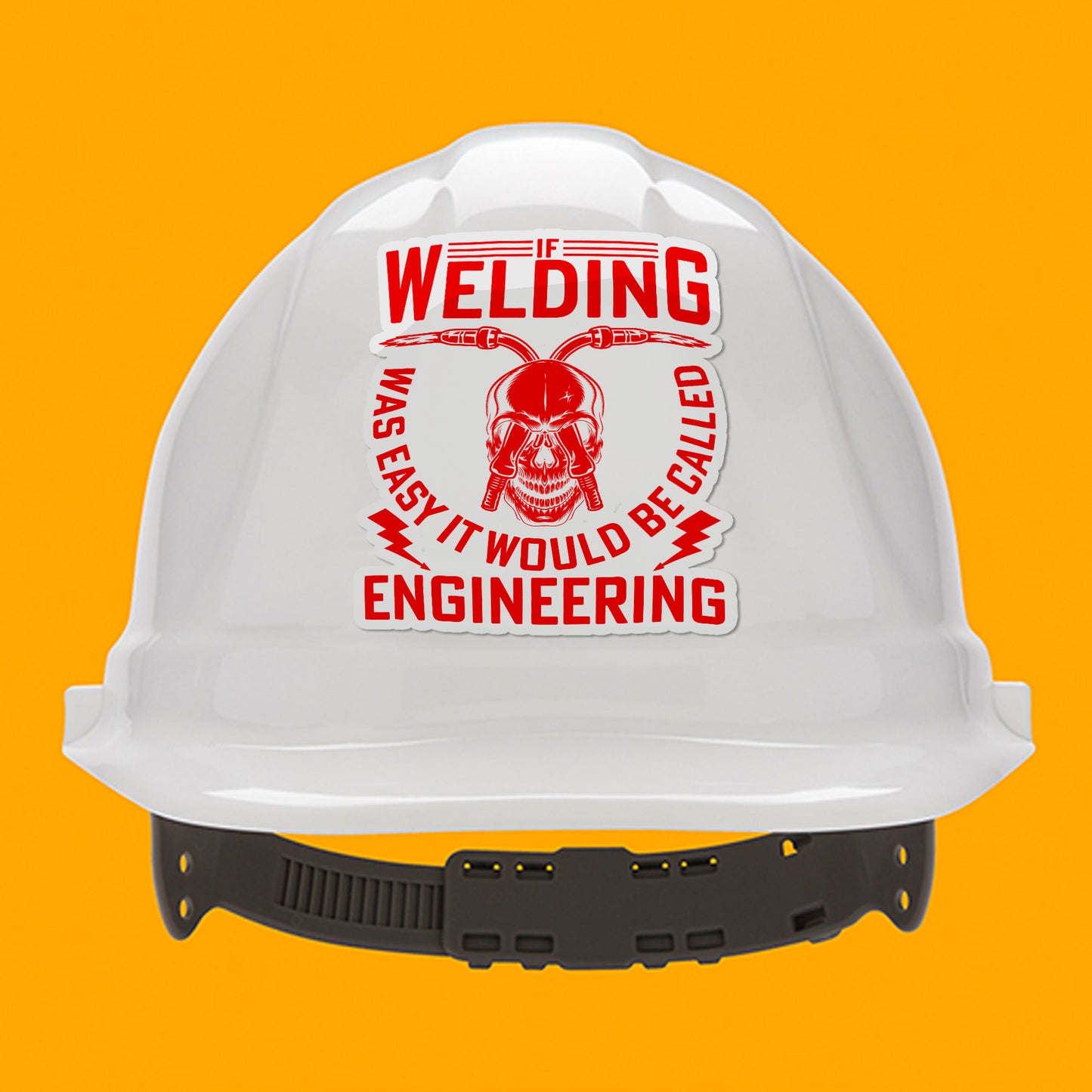 If Welding Was Easy It Would Be Called Engineering Sticker Worker Humor Stickers Waterproof Vinyl Decals for Car Truck Laptop Helmet Water Bottles Bicycle Luggage Stickers