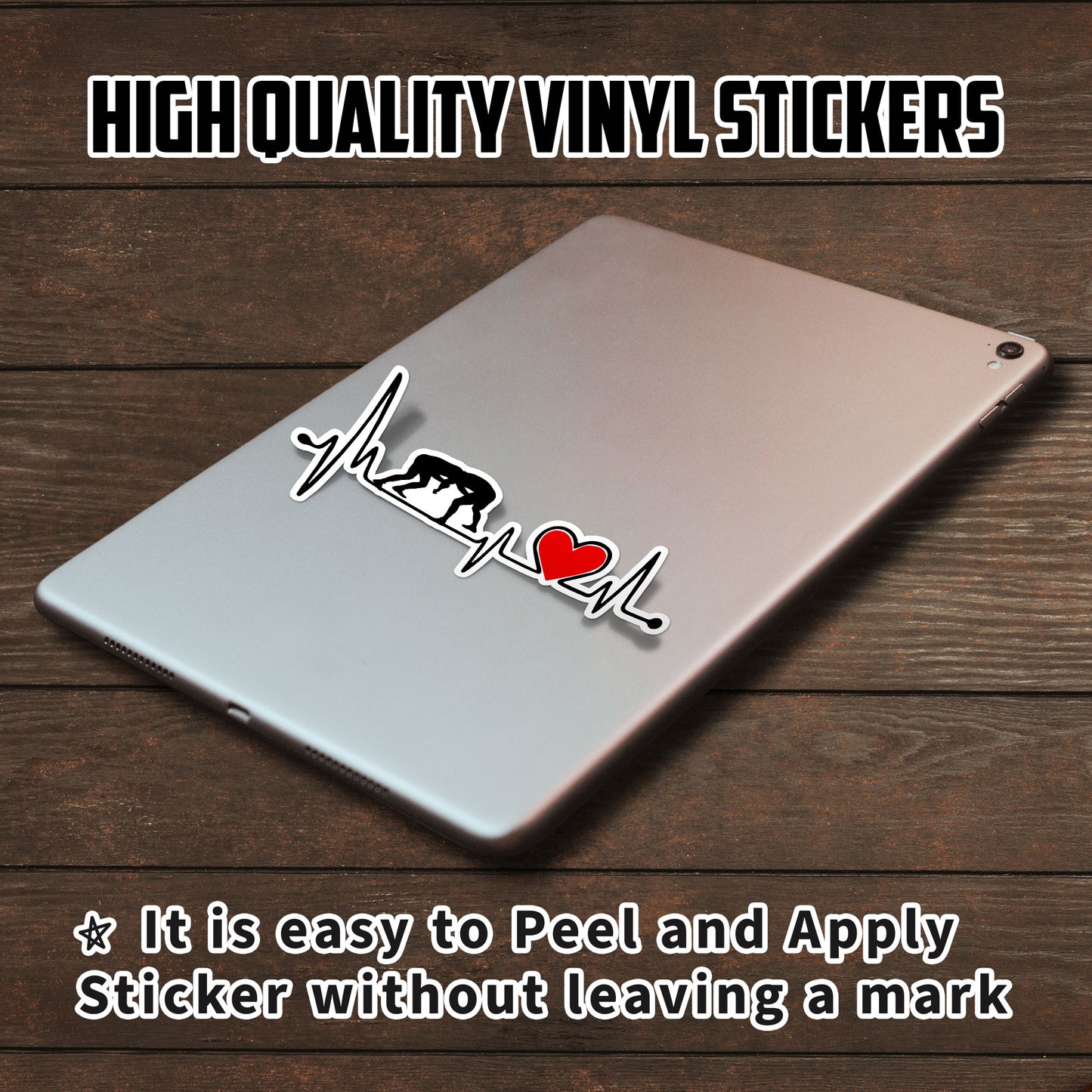 Wrestling Heartbeat Sticker Funny Wrestling Wrestler Love Sports Sticker Waterproof Vinyl Decals for Car Truck Laptop Helmet Hardhats Water Bottles Bicycle Luggage, Blue Collar Stickers
