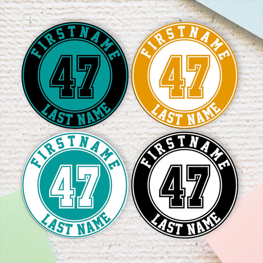 Custom Baseball Bat Knob Sticker: Personalized Player Name