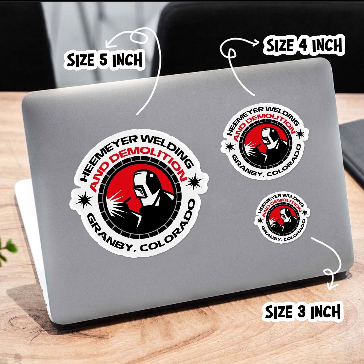 Heemeyer Welding Demolition Sticker: Weatherproof Vinyl Decal
