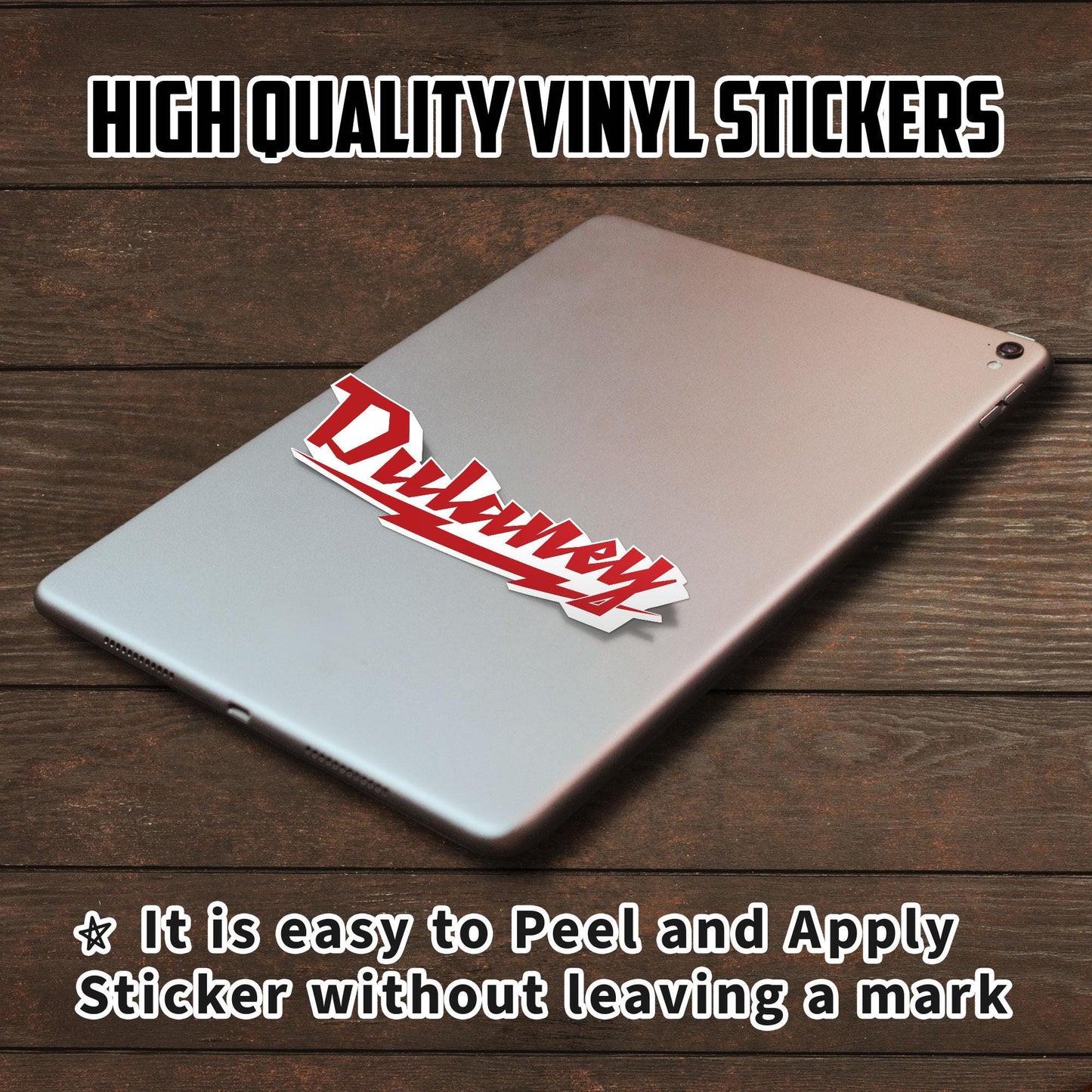 Custom Name Sticker: Thunder Style, Waterproof Decal