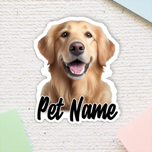 Custom Pet Portrait Sticker: Waterproof Dog & Cat Decal