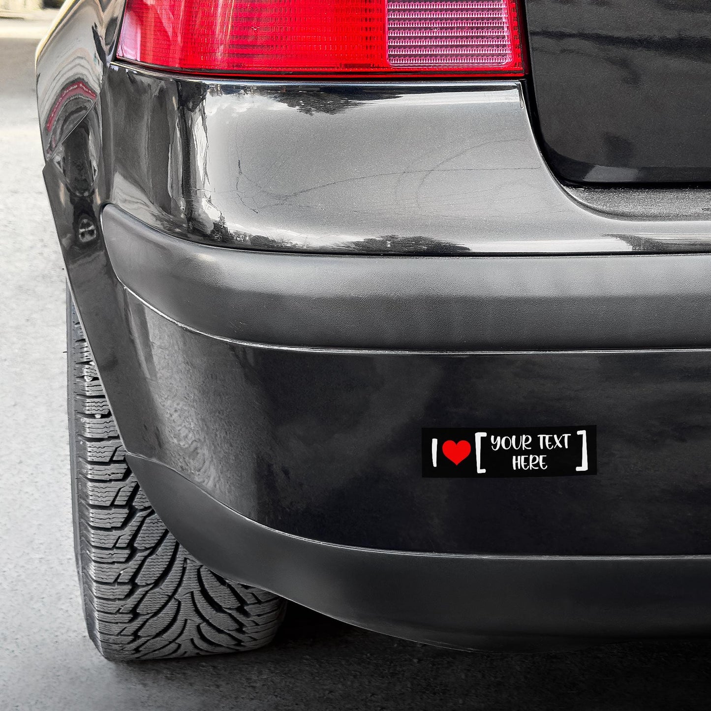 Personalized I Love [CUSTOM TEXT] Sticker, Custom Bumper Sticker: Funny Car Decal, Ideal Gift Sticker for Woman, Man