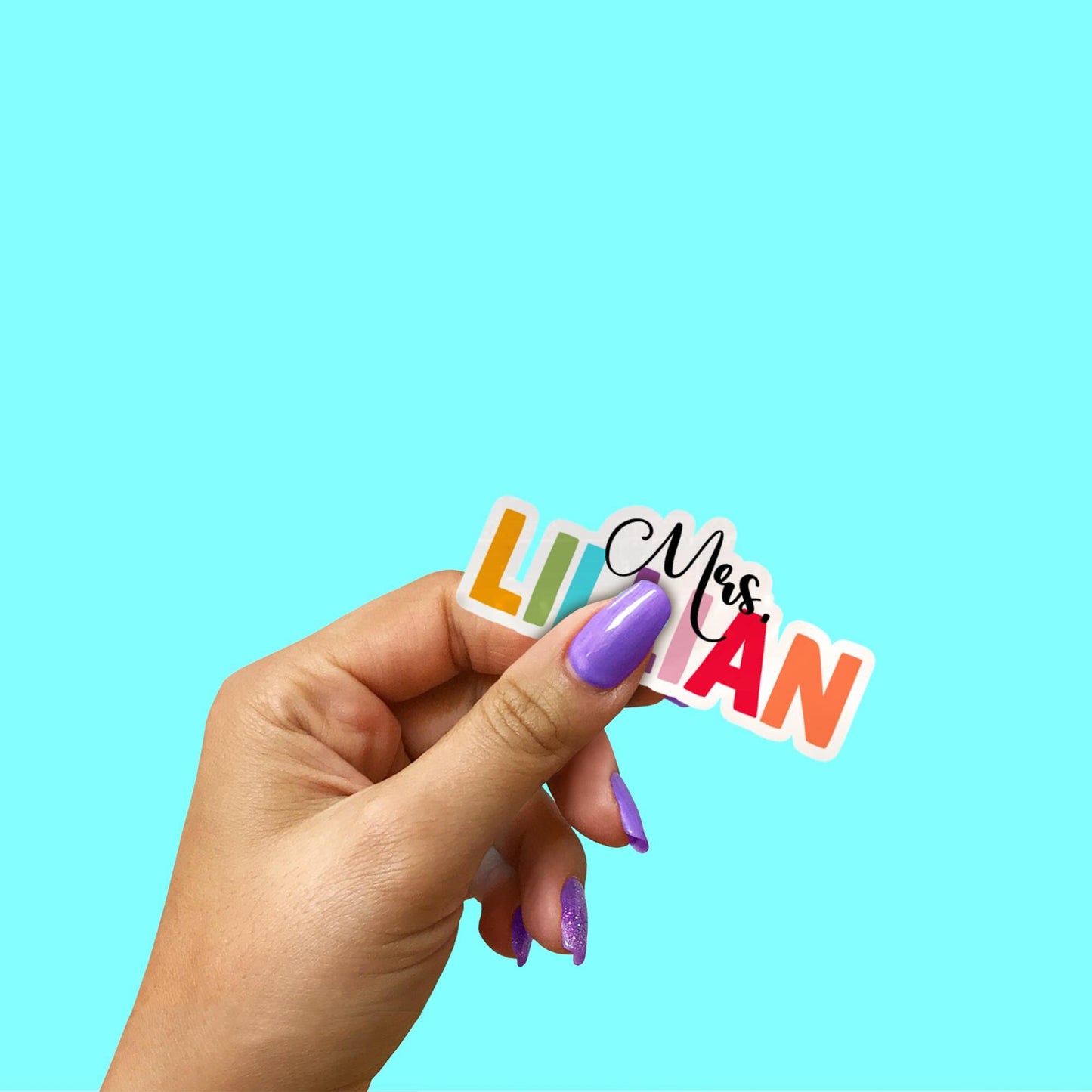 Personalized Name Sticker Decal: Waterproof Vinyl for Laptop, Water Bottle