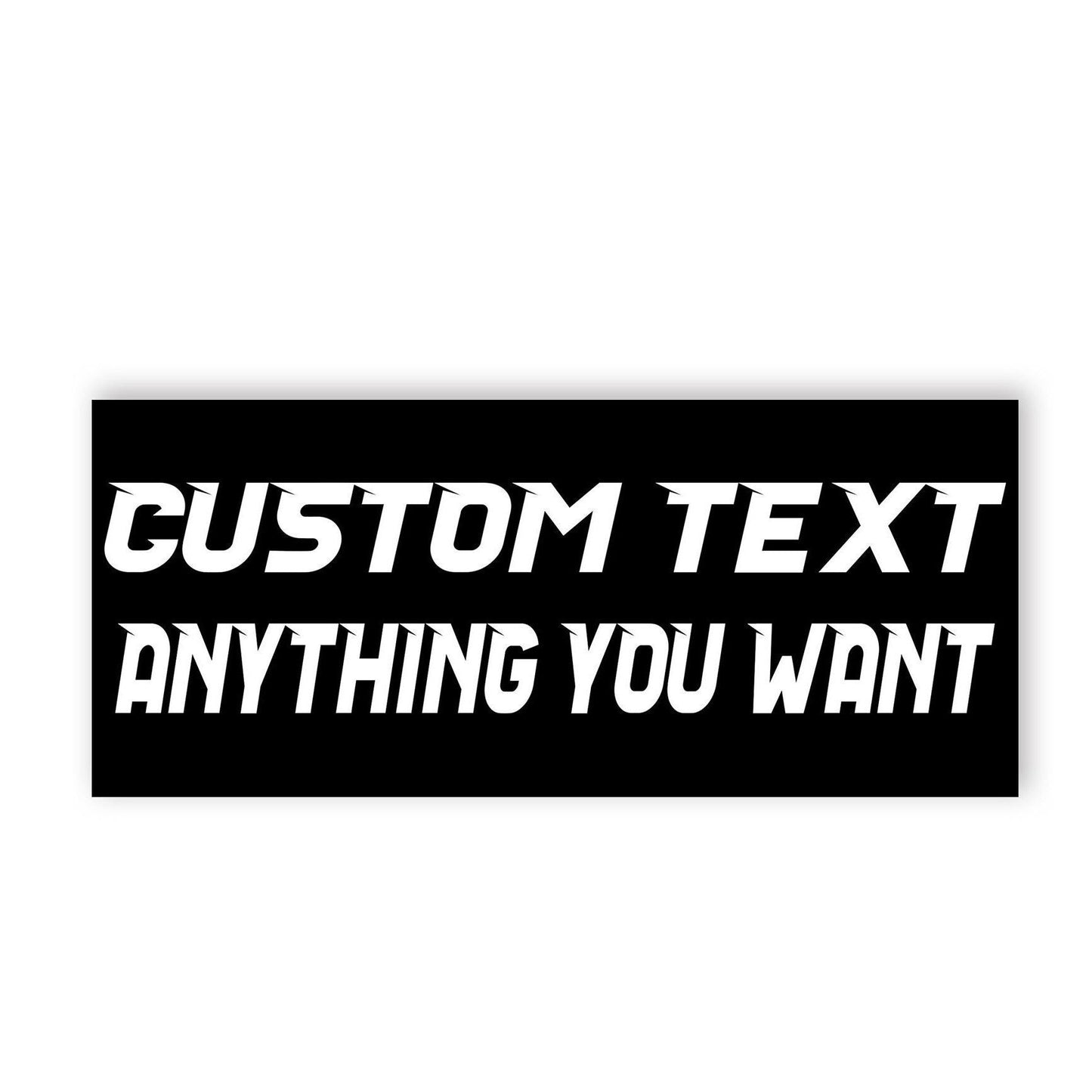 Custom Bumper Stickers, Water Resistant Vinyl Decal Stickers for Car, Truck, SUV, and more Vehicles Multiple Sizes, Personalized Sticker