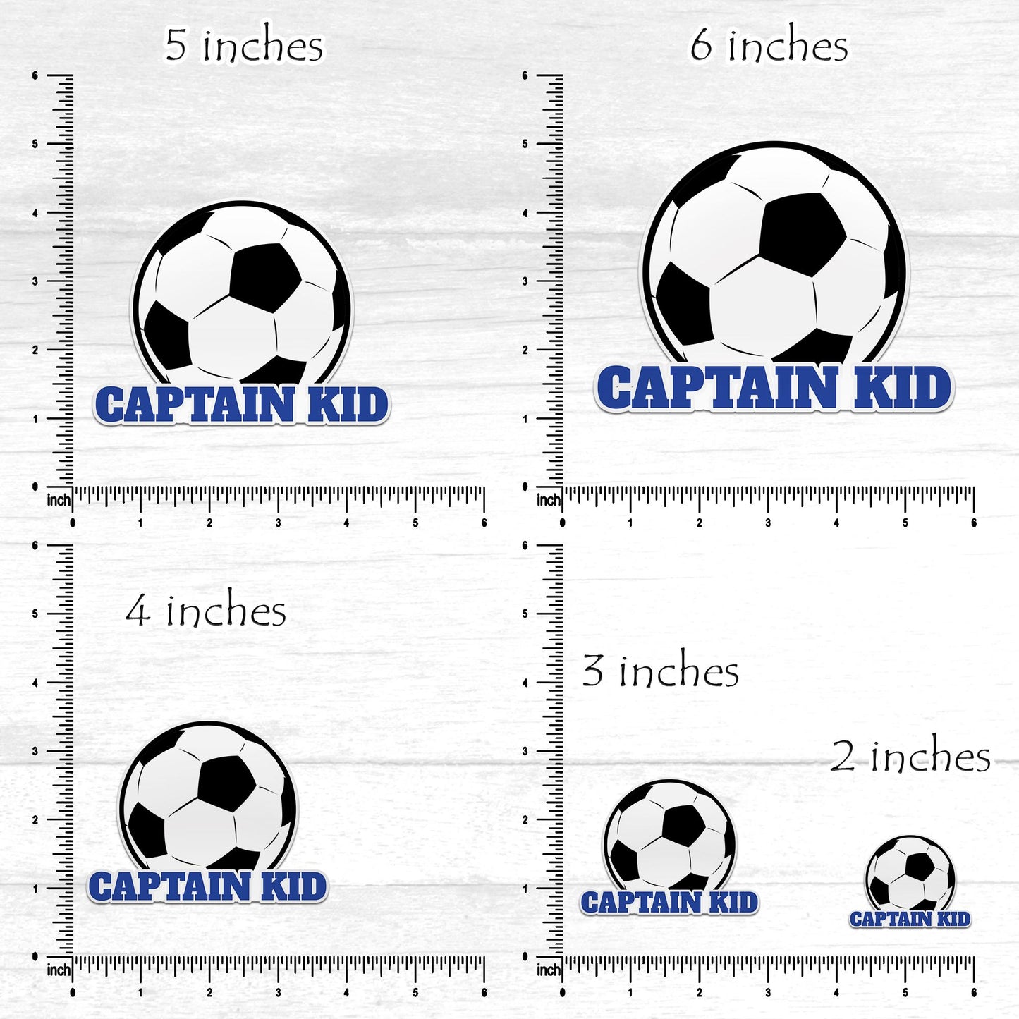 Personalized Soccer Ball Name Sticker: Waterproof Vinyl Decal