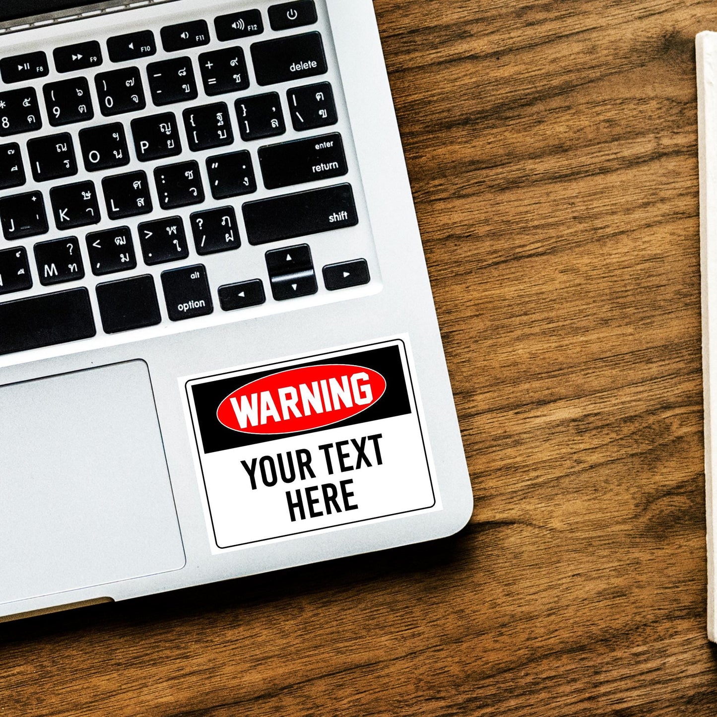 Custom Warning Sticker, Personalized Vinyl Sticker for Warning Sign, Custom Bumper Stickers for Car, Truck, Van and more vehicles