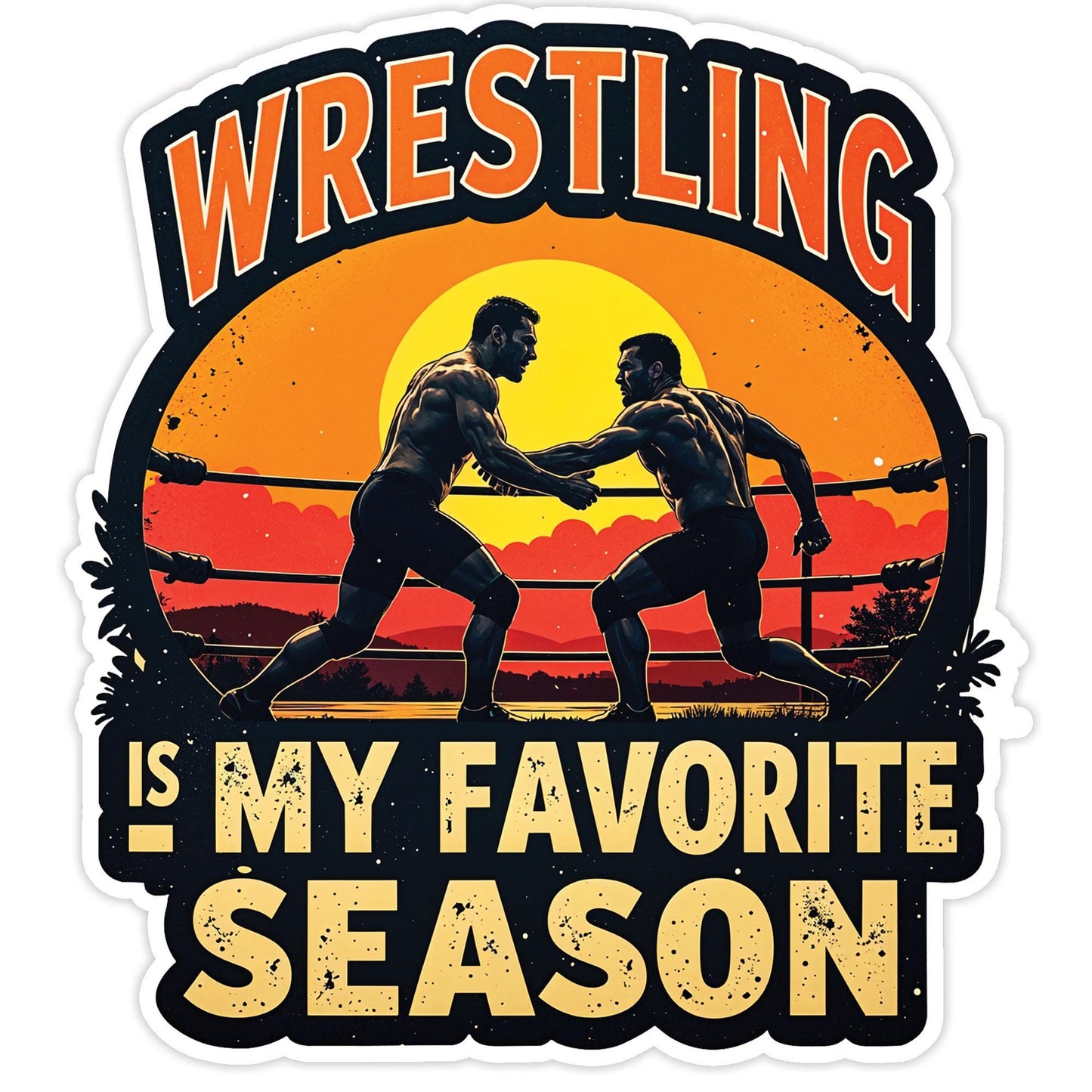 Wrestling Stickers: MMA Legends, Skills Decals - 10 Pcs