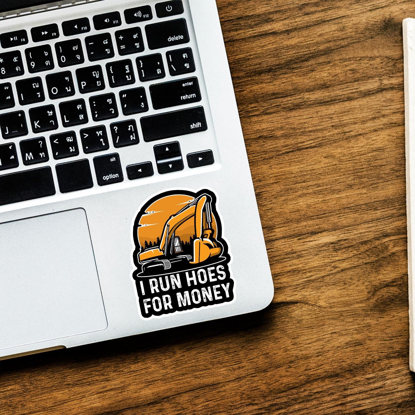 I Run Hoes for Money Sticker: Weatherproof Vinyl Decal