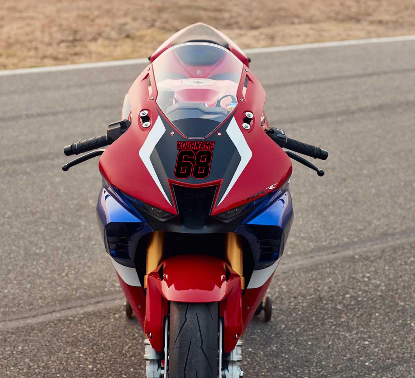 Personalized Custom Motorcycle Racing Number Stickers Decals Commando For YZF R6 R1