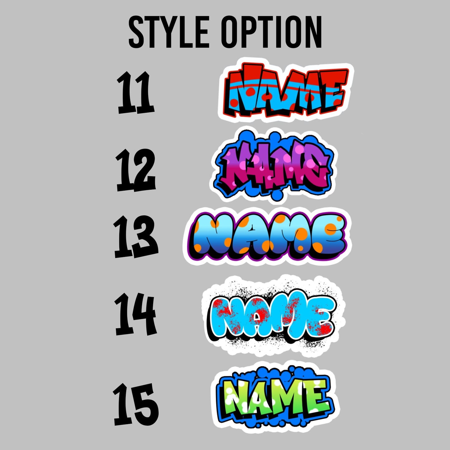 Custom Graffiti Name Sticker: Personalized Water Bottle Decal