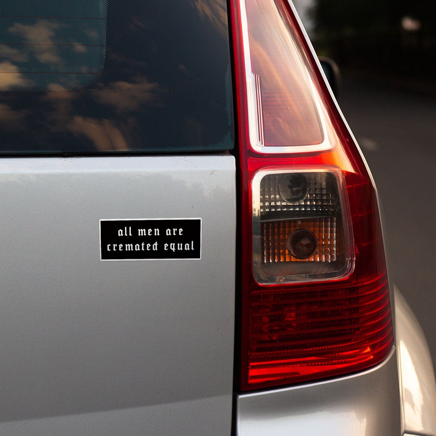All Men Are Cremated Equal Waterproof Vinyl Sticker