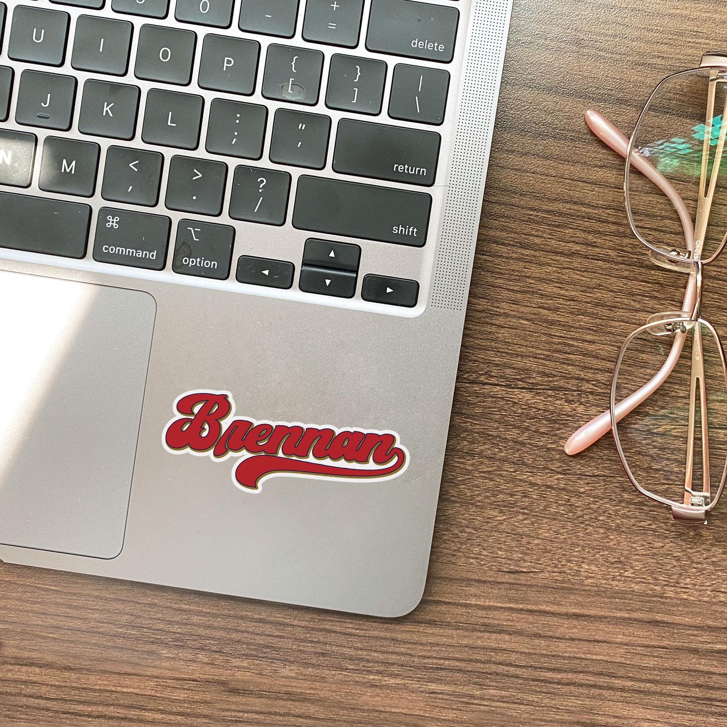 Personalized Baseball Name Sticker: Custom Vinyl Decal Stickers for Laptop, Water Bottle