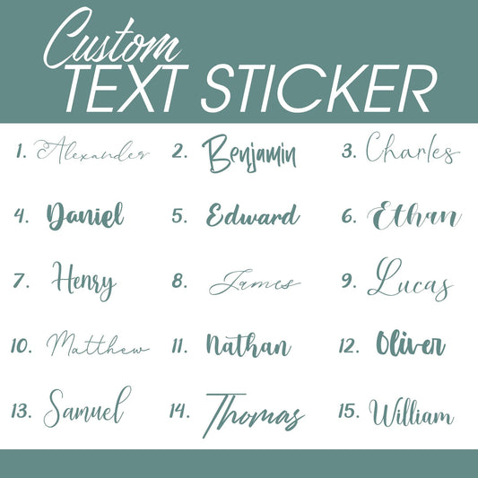 Custom Name Sticker, Personalized Baseball Name Stickers, Custom Sticker for Baseball bat, Catcher's Mitt, Batting Helmet, Baseball Cap