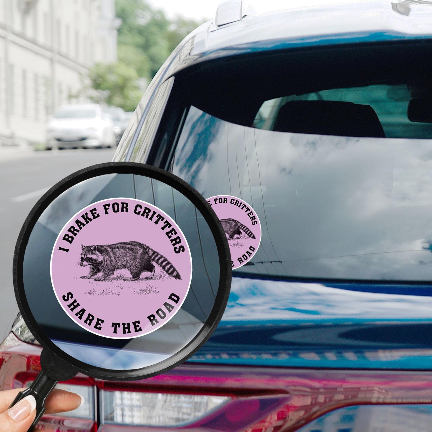 I Brake For Critters Sticker Waterproof Vinyl Decal for Car Helmet Funny Bumper Stickers