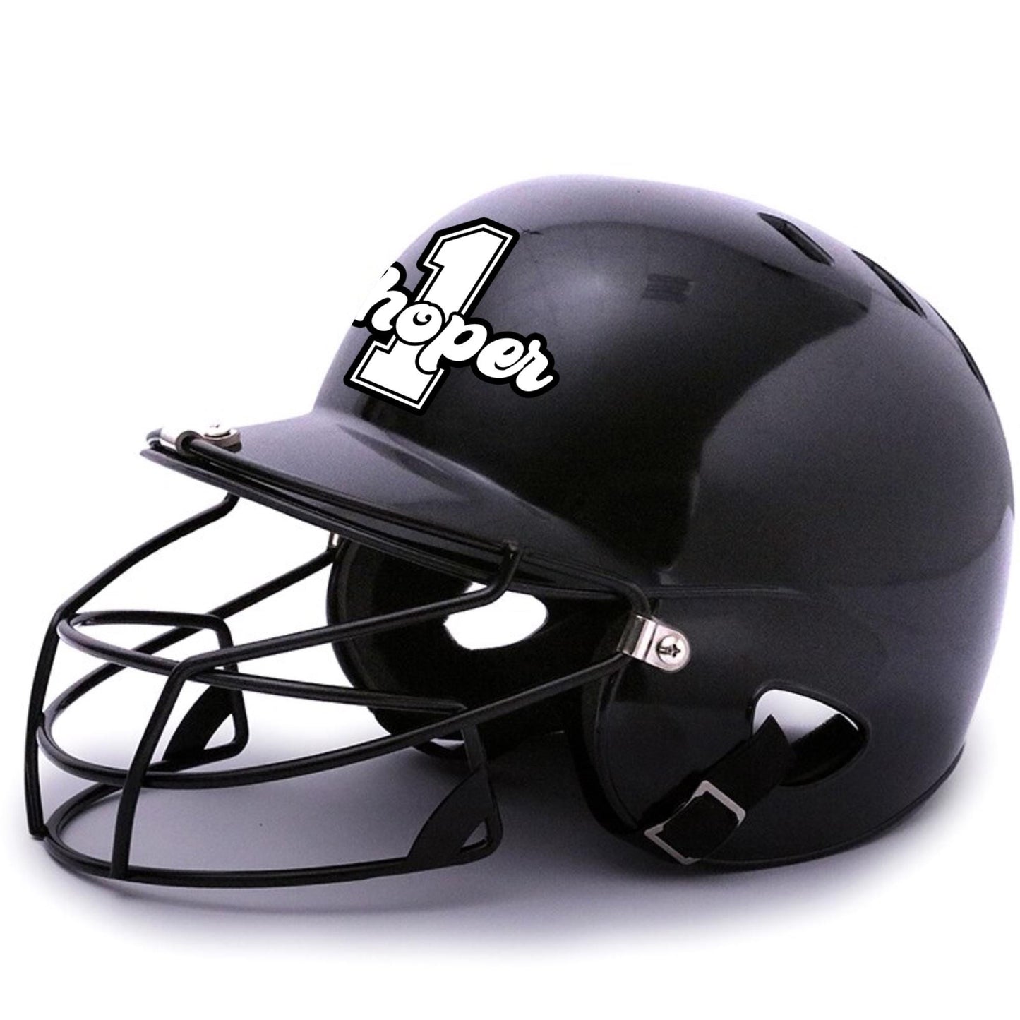 Custom Baseball Helmet Name & Number Decal: Personalized Softball Stickers