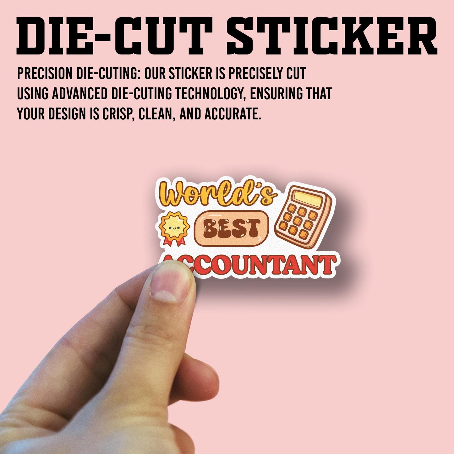 CPA Accountant Sticker Sheet (10 pcs) - Funny Waterproof Vinyl Decals