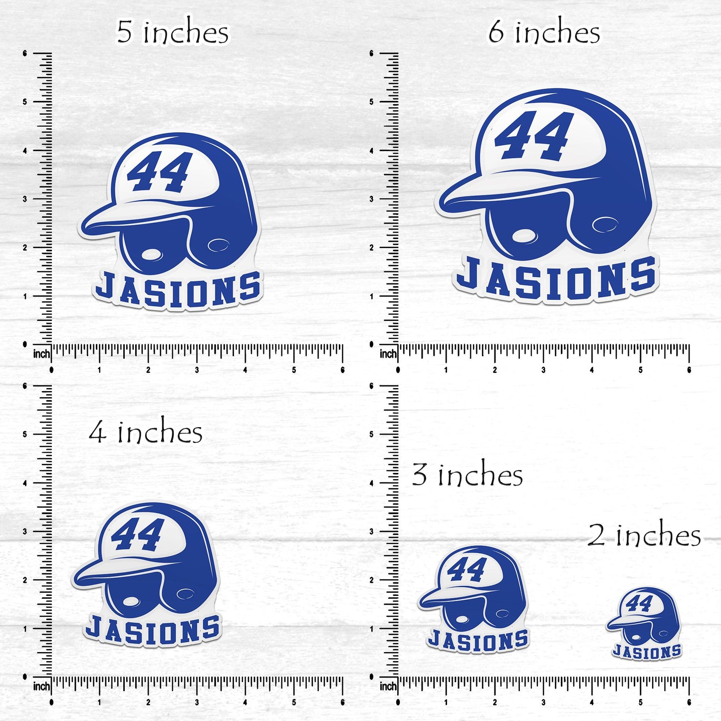 Custom Baseball Name Sticker: Personalized Vinyl Decal for Helmet, Laptop
