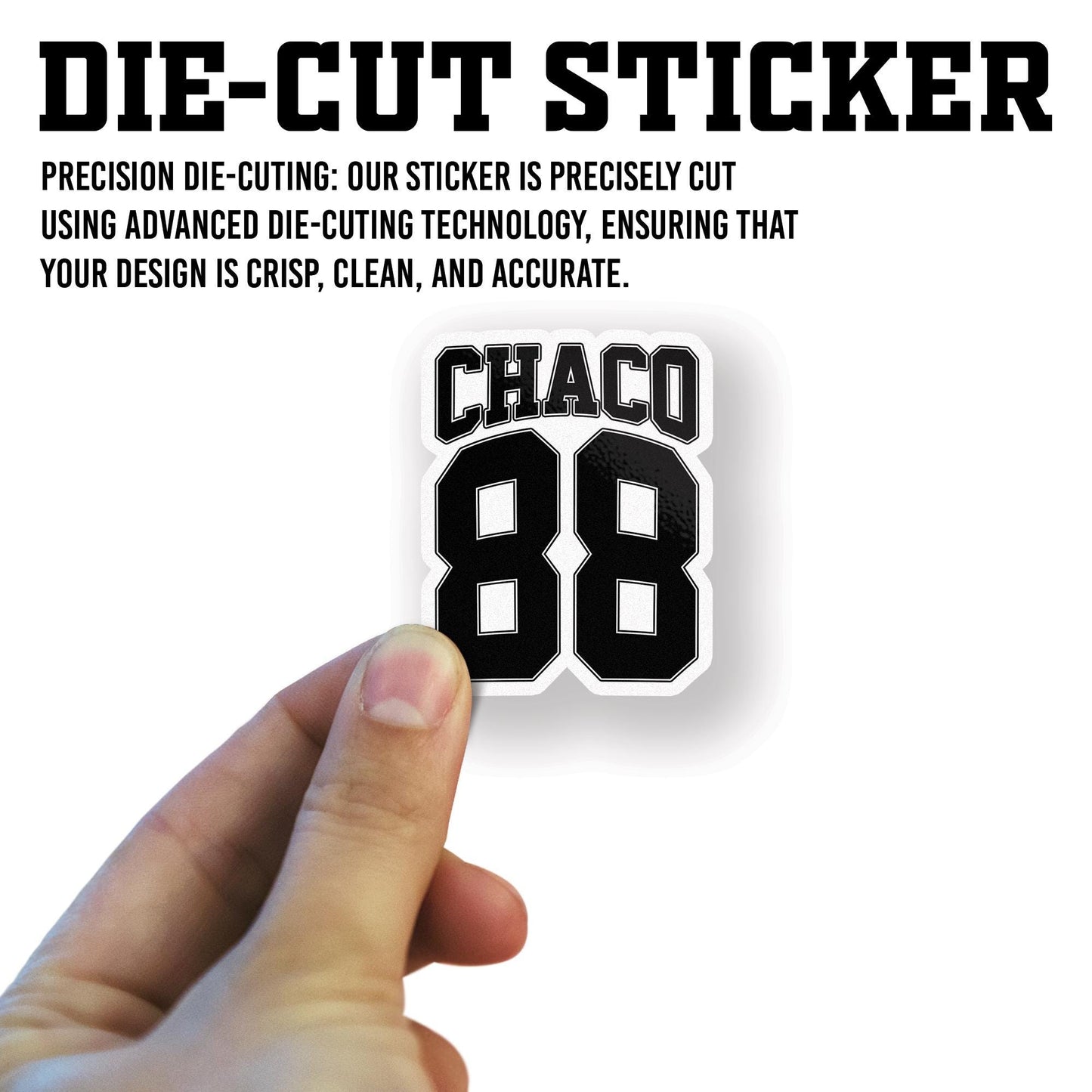 Custom Name & Number Vinyl Sticker: Personalized Water Bottle Decal, Custom Number Sticker for Laptop, Helmet, Kindle