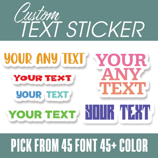 Custom Name Sticker: Waterproof Laptop, Bottle, Phone Decal