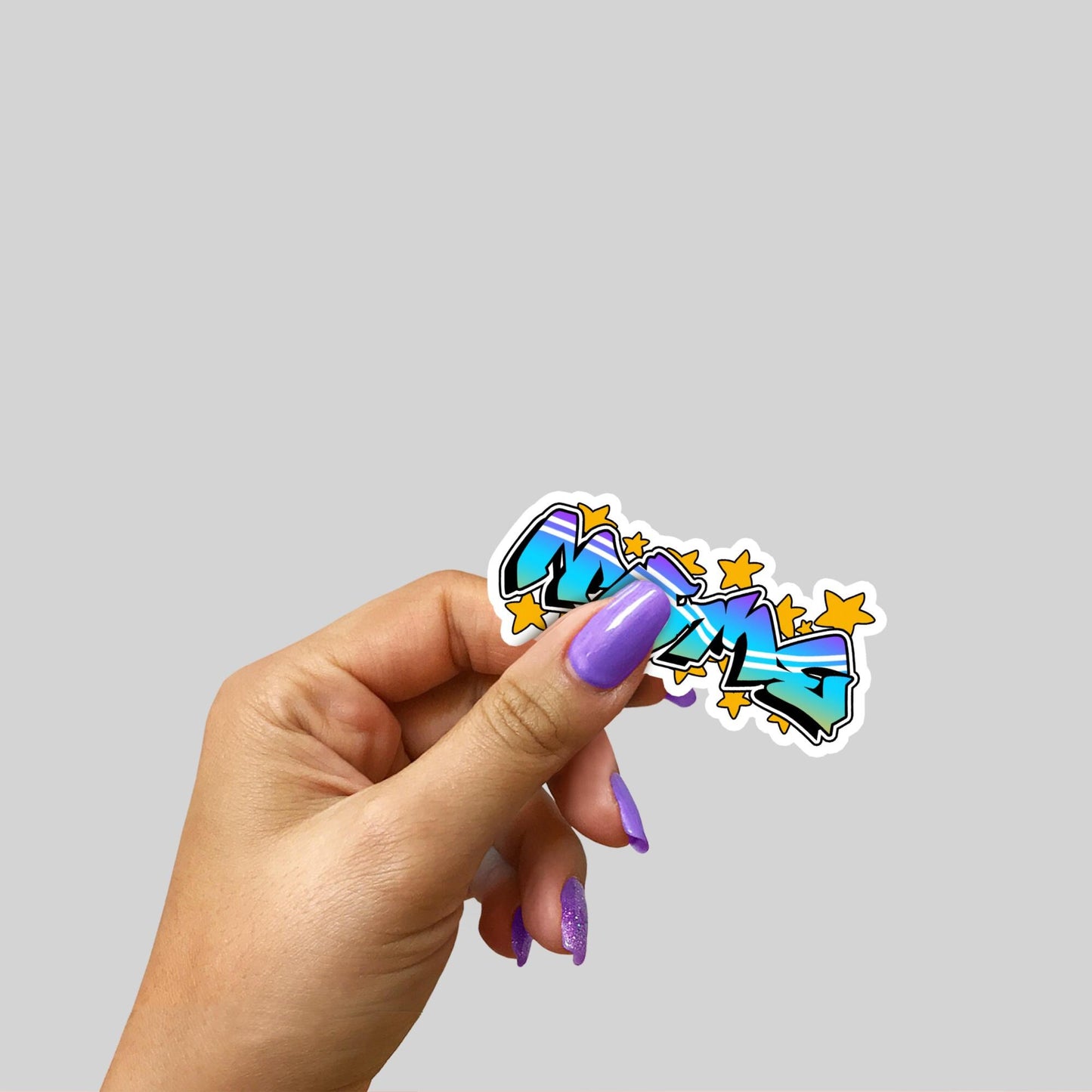 Custom Graffiti Name Sticker: Personalized Water Bottle Decal