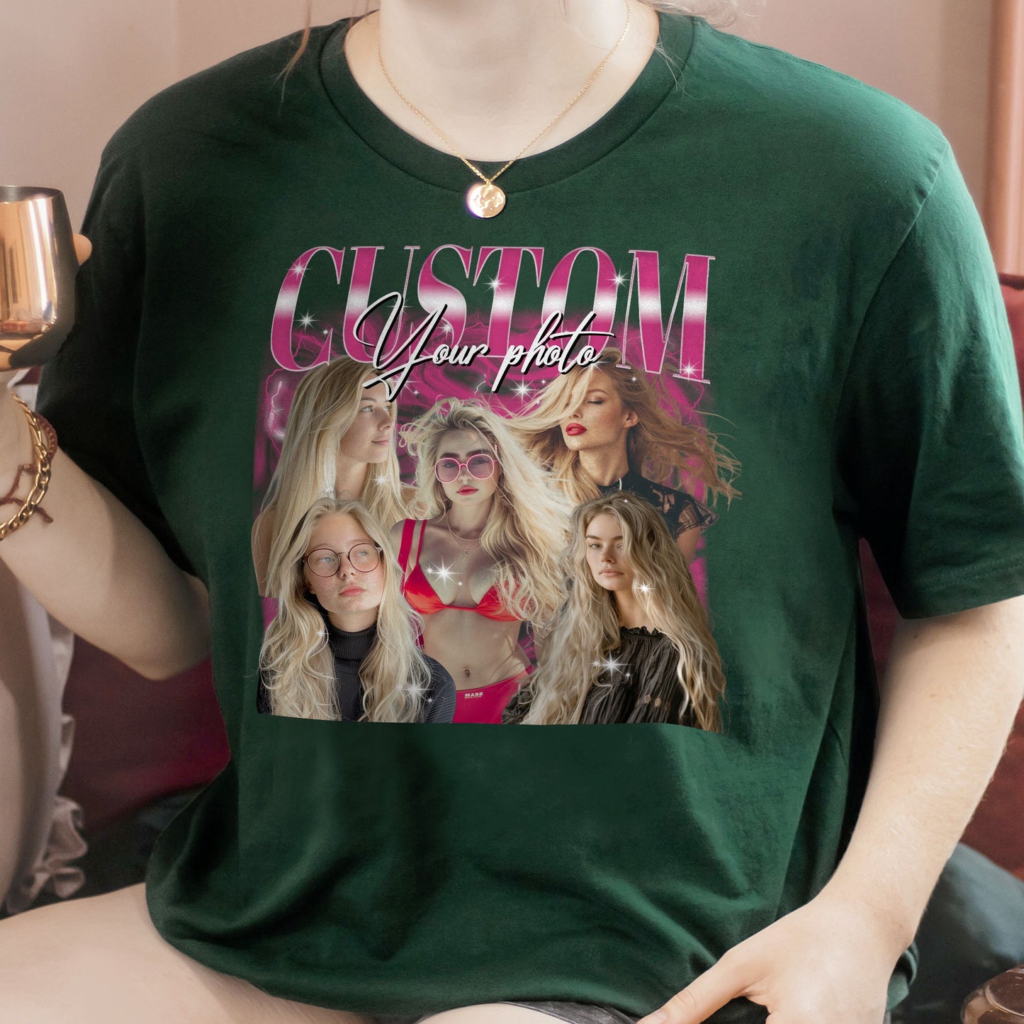 Personalized 90s Rap Tee PNG: Custom Bootleg Shirt Design (Digital File)