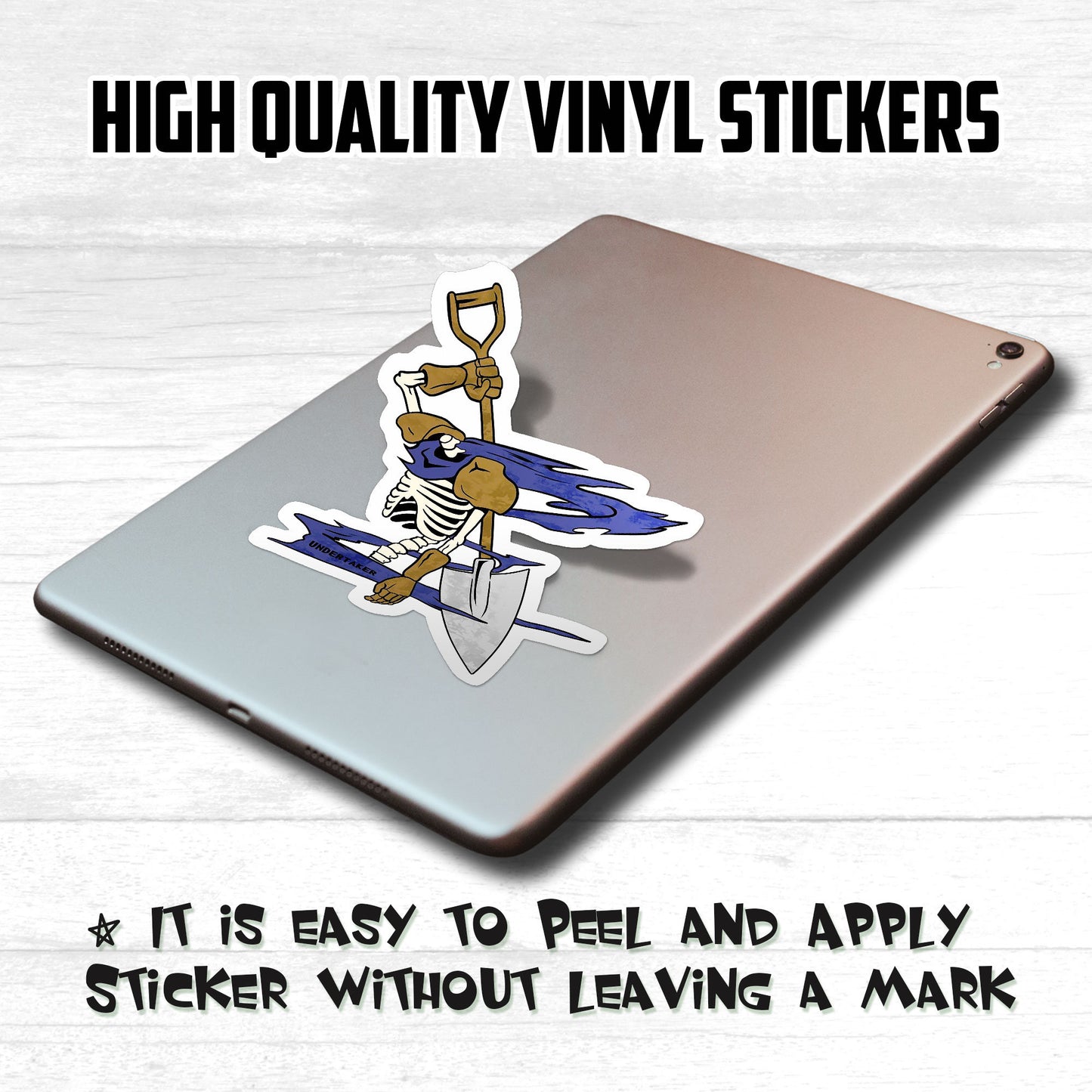 Undertaker Vinyl Sticker: Funny Weatherproof Decal for Laptop, Car