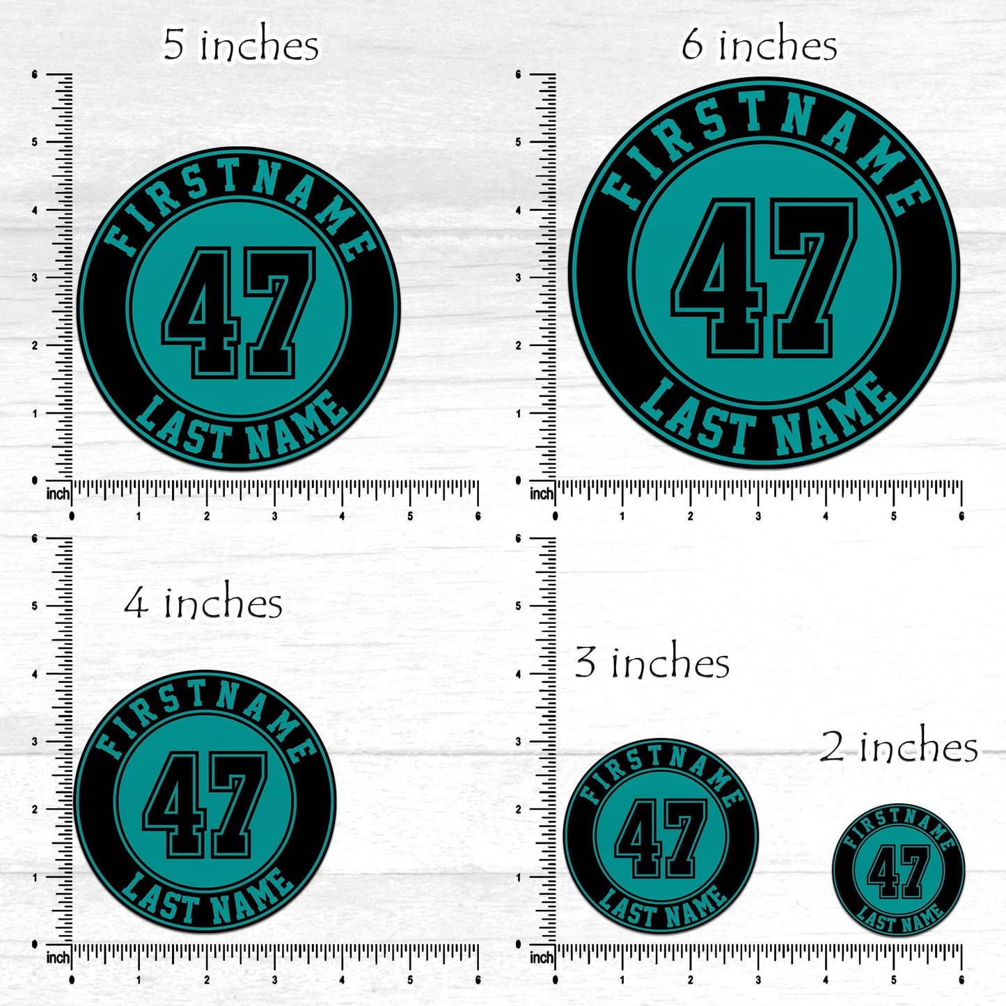 Custom Baseball Bat Knob Sticker: Personalized Player Name