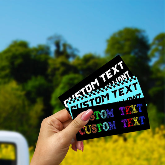 Custom Bumper Stickers, Water Resistant Vinyl Decal Stickers for Car, Truck, SUV, and more Vehicles Multiple Sizes, Personalized Sticker
