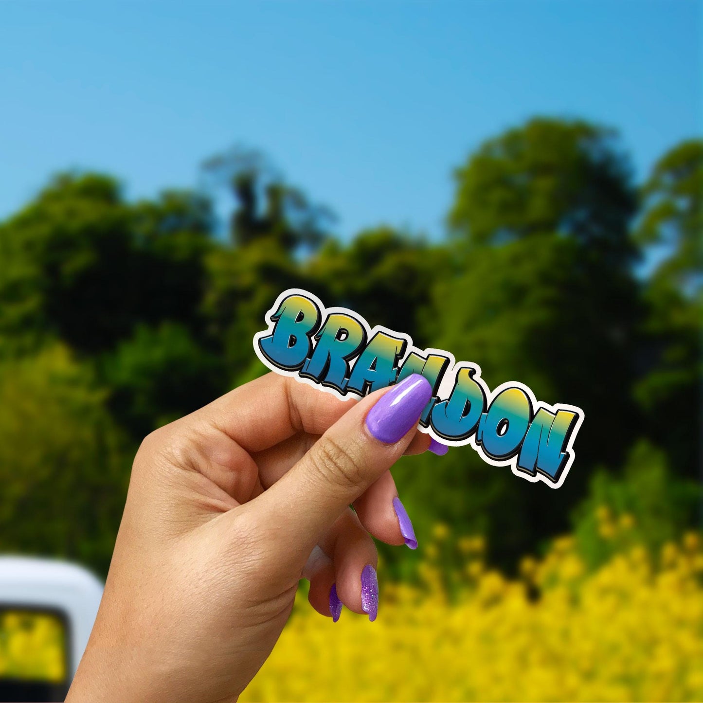 Custom Graffiti Name Sticker: Personalized Water-Resistant Vinyl Decal for Water Bottle, Helmet, Tool Boxes, Ideal Gift Custom Name Sticker