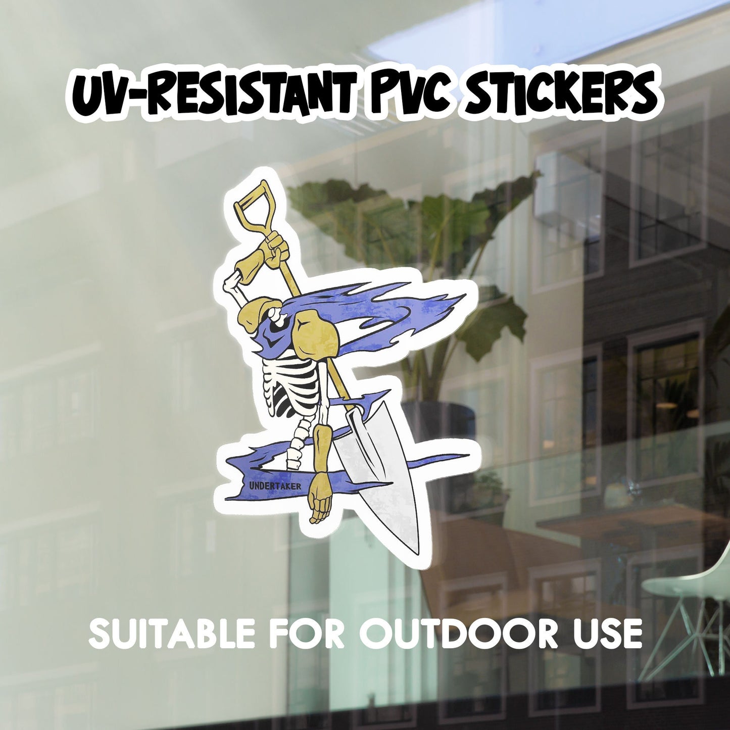 Undertaker Vinyl Sticker: Funny Weatherproof Decal for Laptop, Car