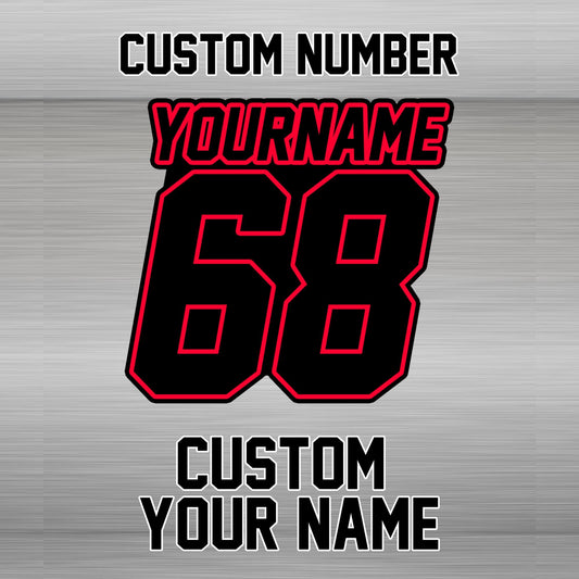 Personalized Custom Motorcycle Racing Number Stickers Decals Commando For YZF R6 R1