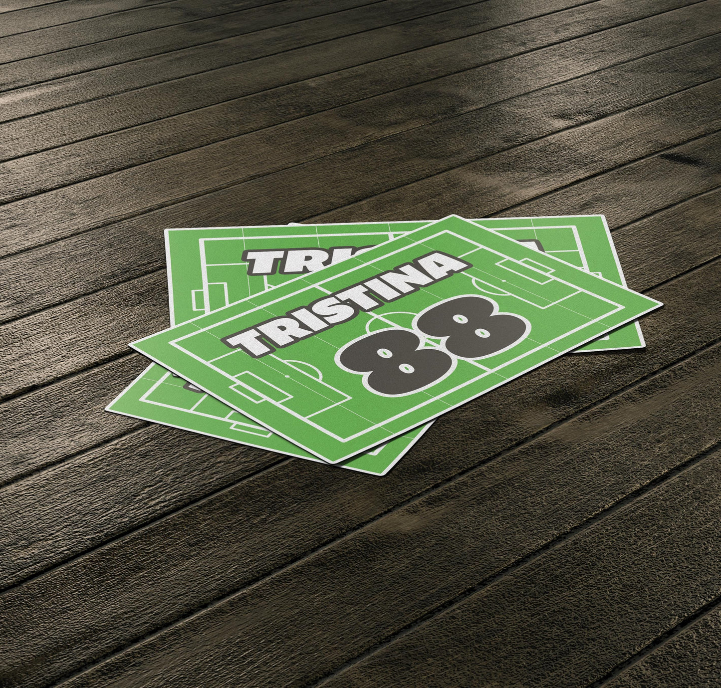 Personalized Soccer Ball Name Sticker: Waterproof Vinyl Decal