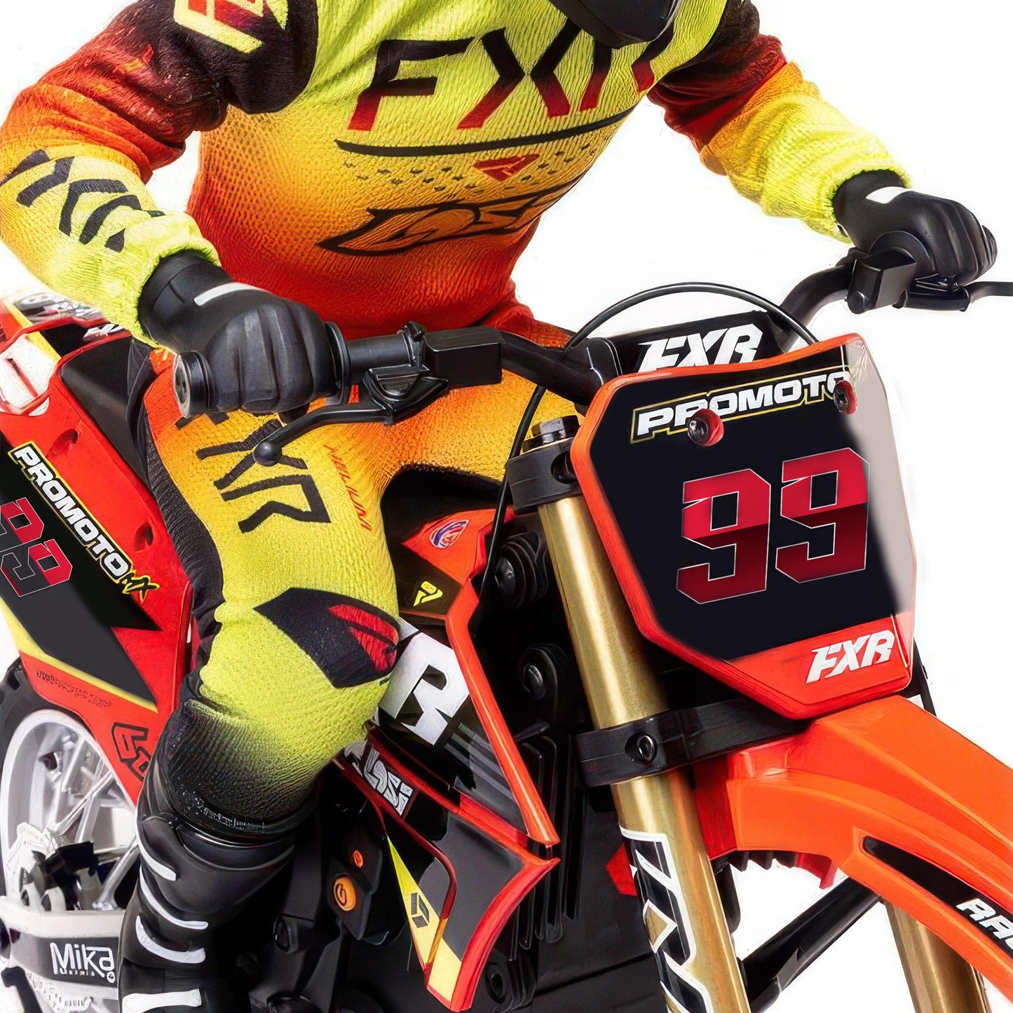 Custom Race Number Stickers: Waterproof Vinyl Decal for Cars, Bikes