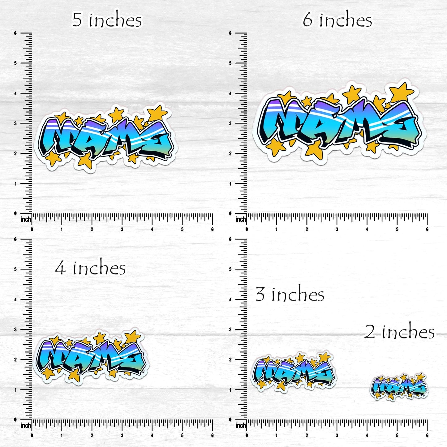 Custom Graffiti Name Sticker: Personalized Water Bottle Decal