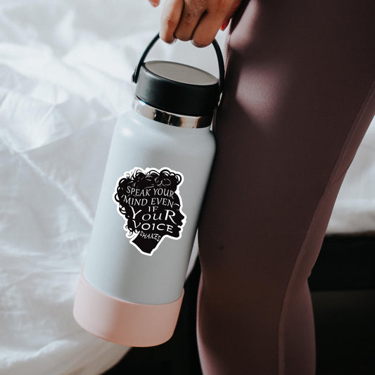 Speak Your Mind RBG Quote Sticker: Feminist Vinyl Decal
