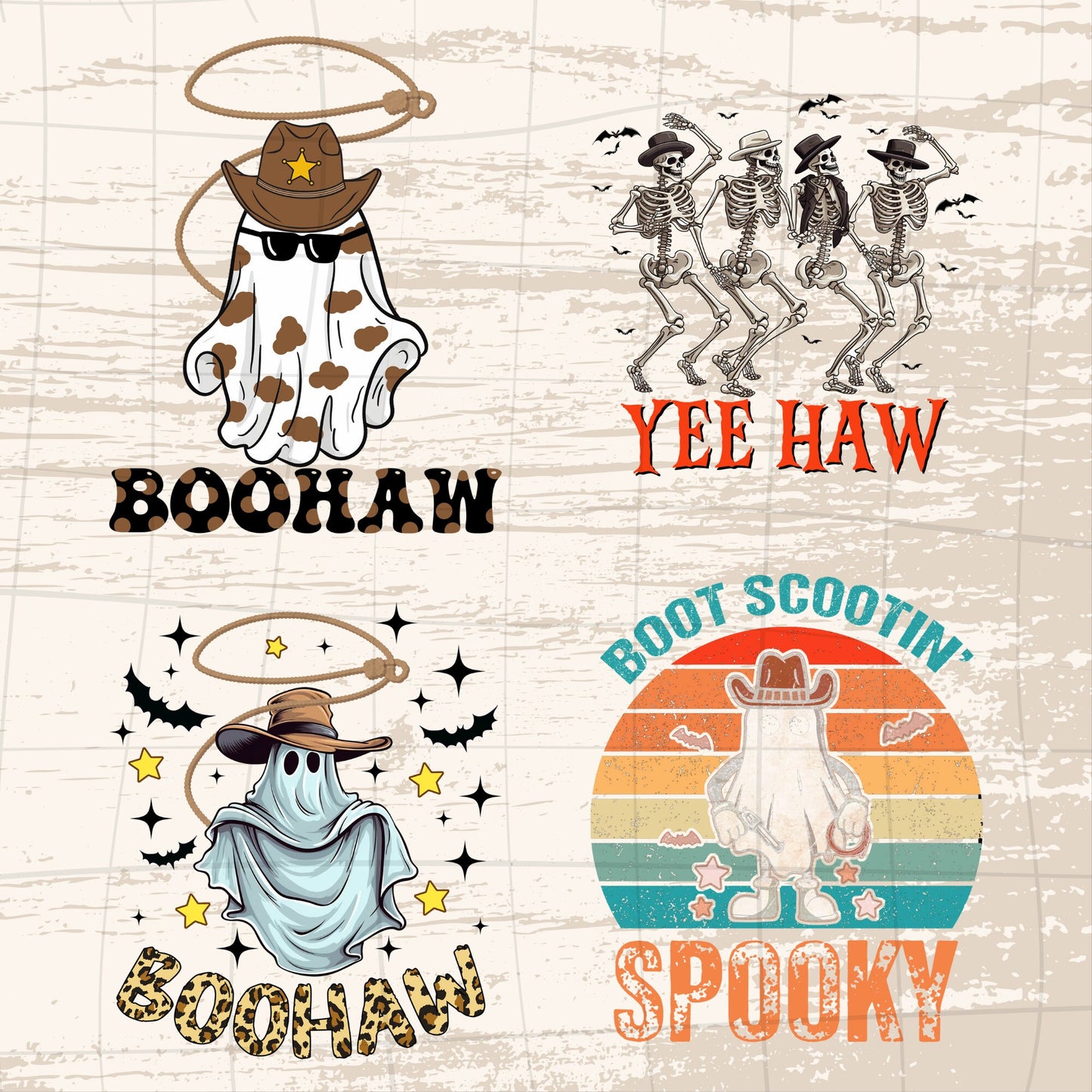 Boohaw HALLOWEEN Design PNG 4 Digital bundle File - SVG to cricut - Png - Dxf - Eps file