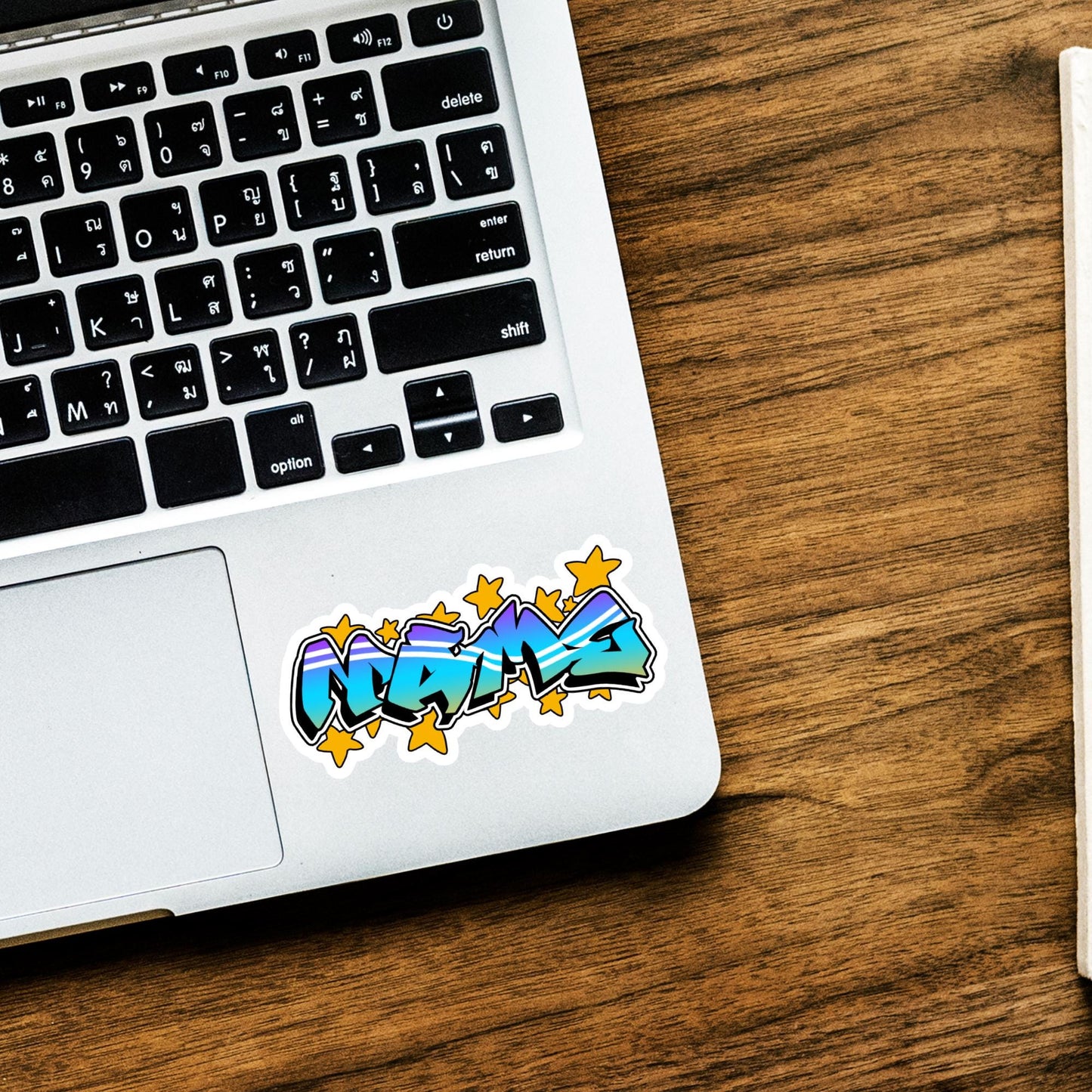 Custom Graffiti Name Sticker: Personalized Water Bottle Decal