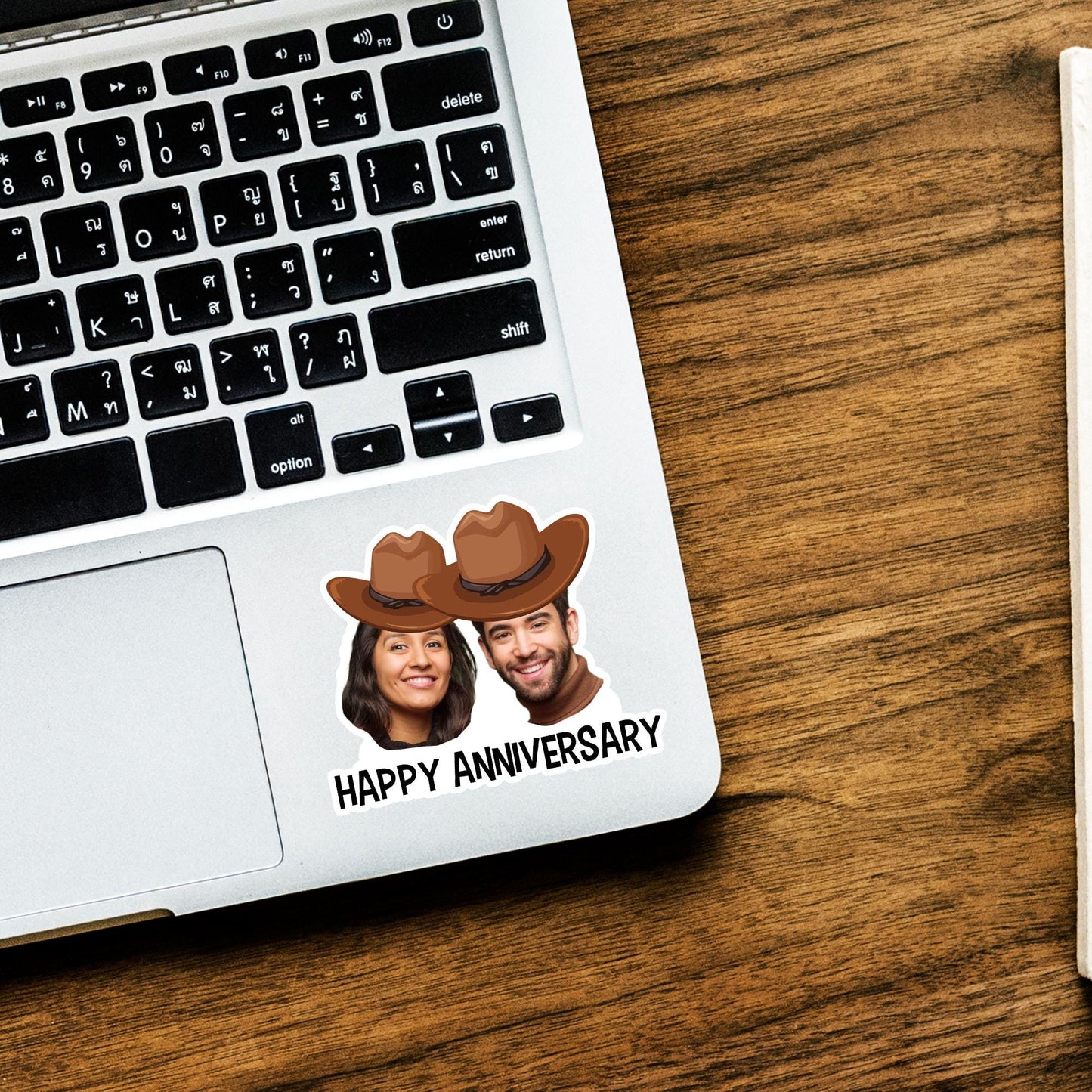Personalized Cowboy Photo Stickers: Custom Party Favors