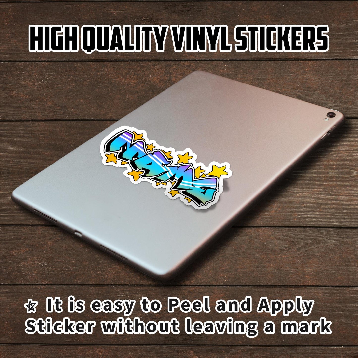 Custom Graffiti Name Sticker: Personalized Water Bottle Decal