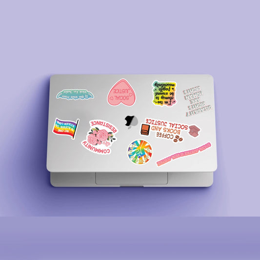 Social Justice Sticker Sheet: Human & Equal Rights, Feminist Decals