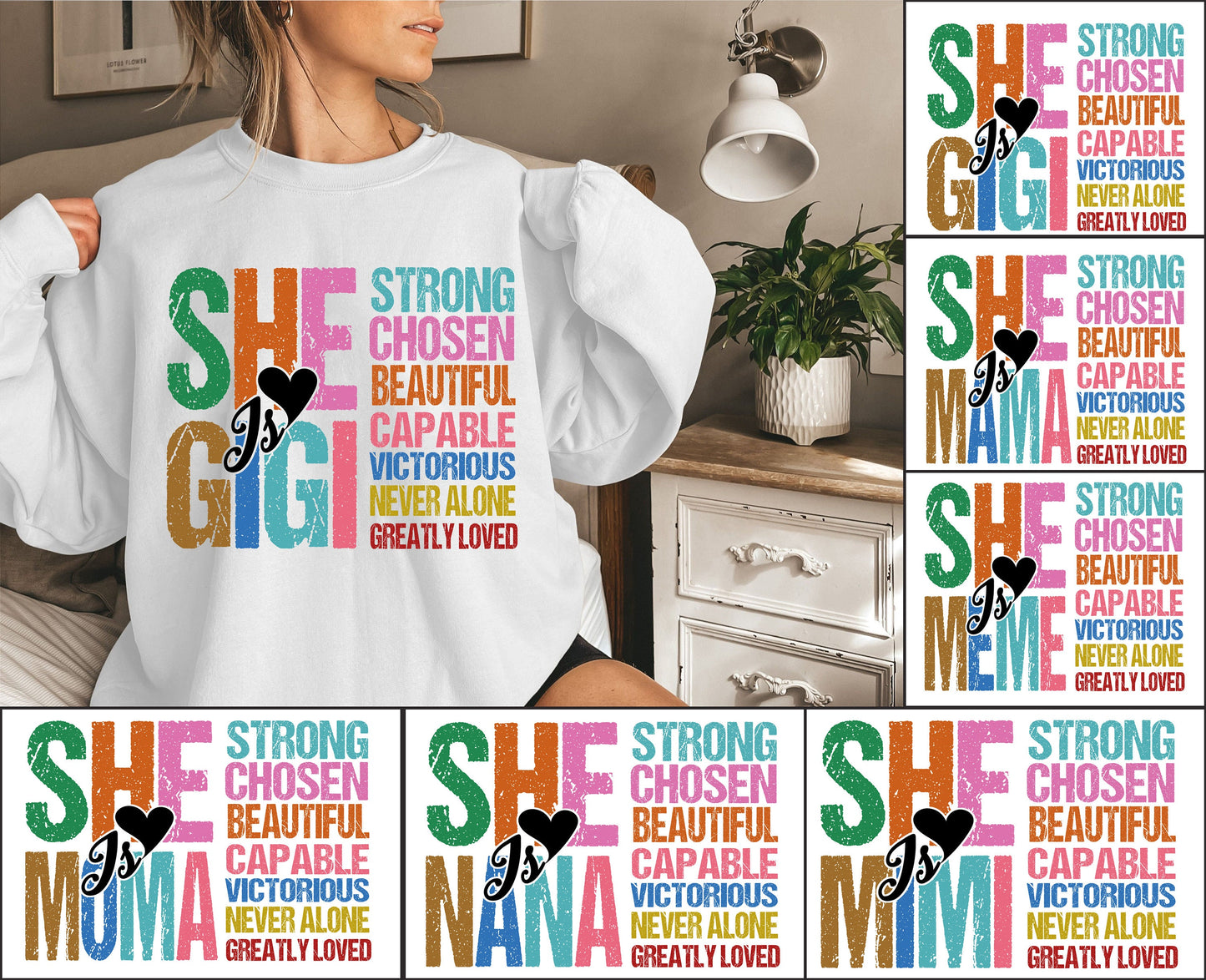 Personalized Mother's Day PNG Bundle: Retro Mom Life Design (Digital Download)