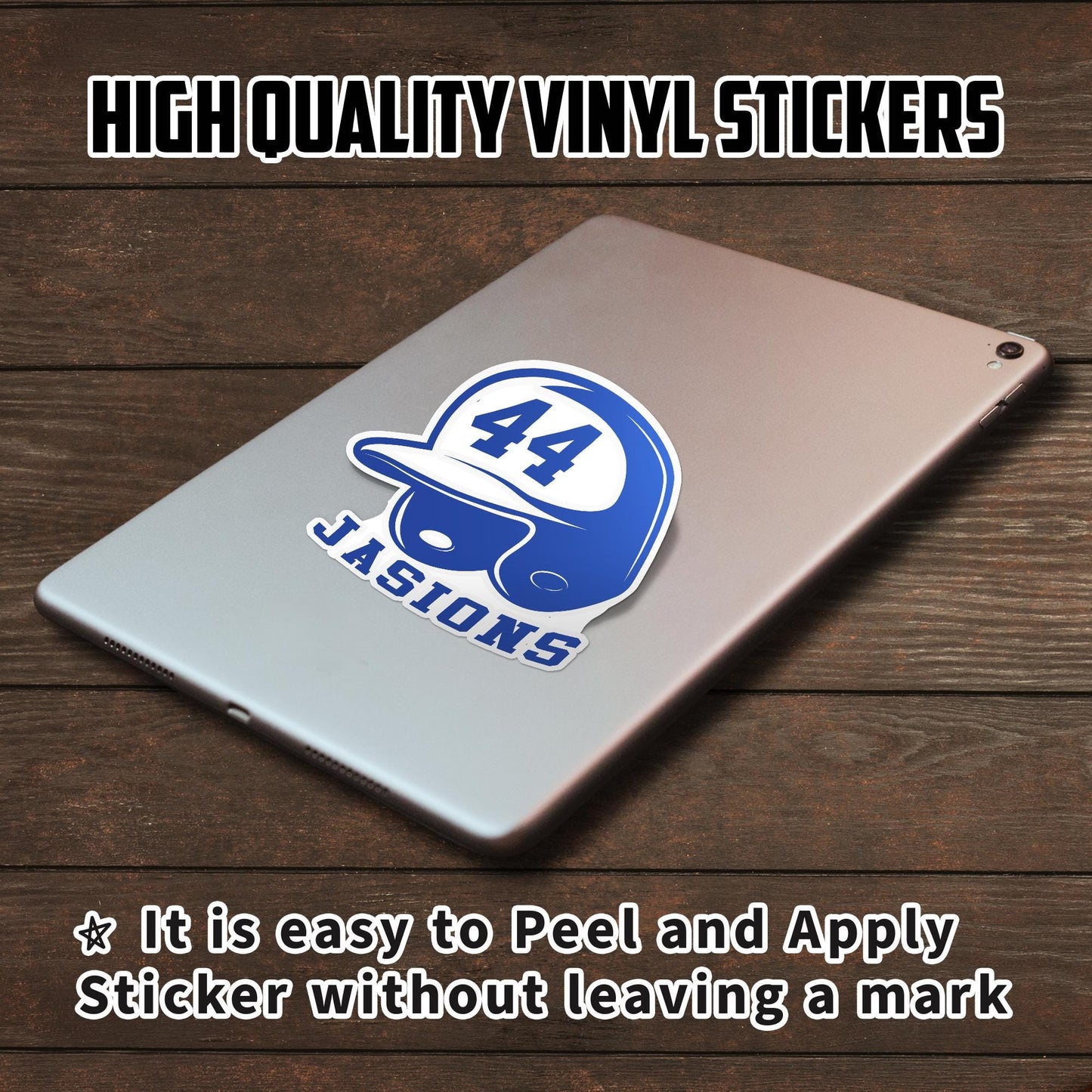 Custom Baseball Name Sticker: Personalized Vinyl Decal for Helmet, Laptop