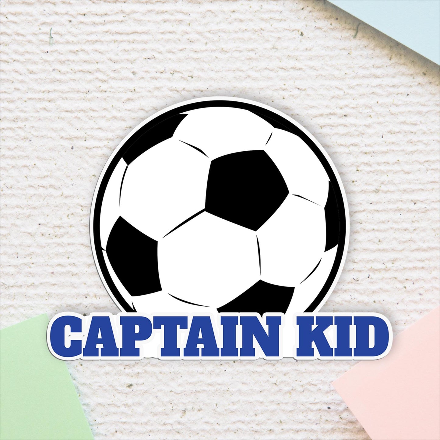 Personalized Soccer Ball Name Sticker: Waterproof Vinyl Decal