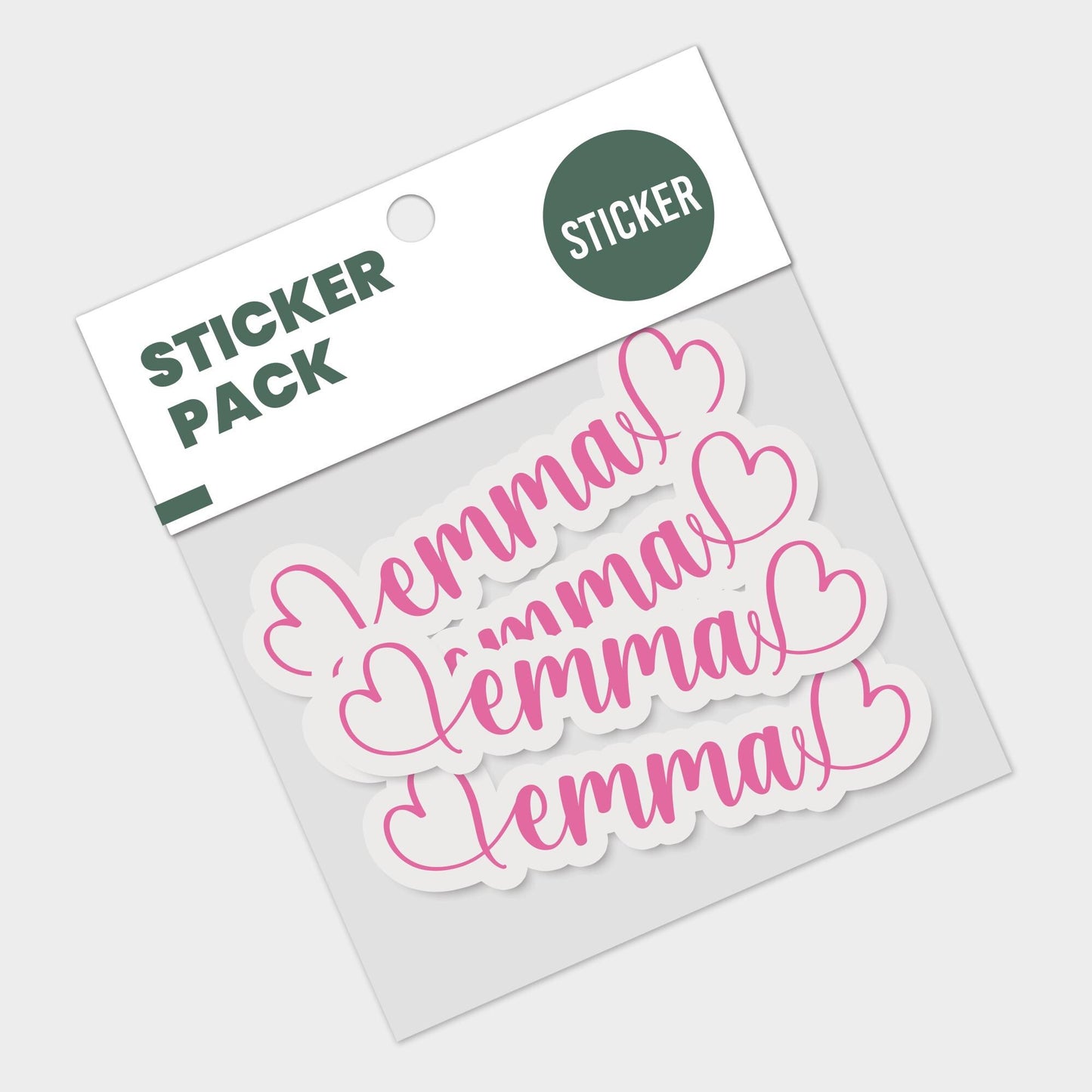 Personalized Name Sticker: Waterproof Vinyl Decal for Water Bottles, Laptops